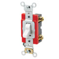 Product Image of Single-Pole Industrial Grade Toggle Switch, 20A - White (120/277V)