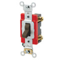 Product Image of Double-Pole Self Grounding Toggle Switch, Industrial Grade, Back & Side Wired - Brown (120/277V)