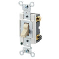 Product Image of Double Pole Grounding Toggle Switch, Industrial Grade, Back & Side Wired - Ivory (120/277V)