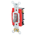 Product Image of 3-Way Self Grounding Toggle Switch, Industrial Grade, Back & Side Wired, 20A - Gray (120/277V)