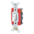 Product Image of 4-Way Industrial Grade, Back & Side Wired, Self-Grounding Toggle Switch, 20A - White (120/277V)