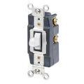 Product Image of Single-Pole Momentary Center OFF, Double-Throw Toggle Switch, 15A - White (120/277V)