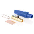 Product Image of 16 Series Taper Nose Cam-Type Female Plug, Contact & Insulator, Detachable, Pre-cut For 4/0 AWG, 400A Max, Type 3R When Mated (Blue)