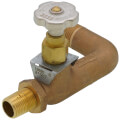 Product Image of 1/2" MPT Inlet x 3/8" MPT Nipple Outlet 90-Degree Side Fusible Tank Valve
