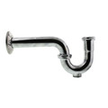 Product Image of 1-1/4" Chrome Plated Brass P-Trap, 17 GA W/CO
