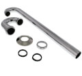 Product Image of 1-1/2" Chrome Plated Brass S-Trap, 20 GA w/Flange