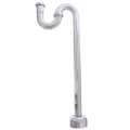 Product Image of 1-1/4" Chrome Plated Brass S-Trap, 17 GA w/Flange & Box Escutcheon