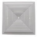 Series 24 8" (Wall Opening Size) Step Down Square Ceiling Diffuser (Steel)