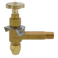 Product Image of 3/8" ODF Inlet x 1/4" MPT Outlet Fusible Burner Angle Valve (2" Long)