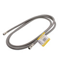 Product Image of 84" Ice Maker Braided Stainless Steel Hose Connector (1/4" x 1/4" Compression Thread)