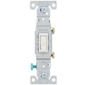 Product Image of Single-Pole Grounding Toggle Switch, 15A - White (120V)