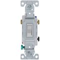 Product Image of 3-Way Grounding Toggle Switch, 15A, 1P - White (120V)