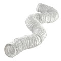 4" x 8 Ft. Flexible White Vinyl Duct
