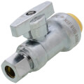 Product Image of 1/2" CTS x 3/8" OD Compression Straight Stop Valve - LFQC894S, Lead Free (Chrome)