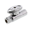 Product Image of 1/2" Nominal Sweat x 3/8" OD Compression Straight Stop Valve - LFBV892013, No Lead (Chrome)