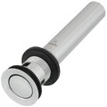 Product Image of 1-1/4" Spring Loaded Push Button Bathroom Drain Assembly w/ Overflow (Chrome), 131553
