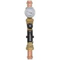 Product Image of 3/4" Press QuickSetter Balancing Valve w/ Flow Meter Union & Temp. Gauge, 2 to 7 GPM (Lead Free)