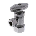 Product Image of 1/2" Nom Compression (5/8" OD) x 3/8" OD Compression Angle Stop Valve - LF894003, No Lead (Chrome)