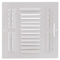 Product Image of 10" x 10" (Wall Opening Size) Three-Way White Sidewall/Ceiling Register (303 Series)