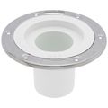 Product Image of 3" Insert x 4" Long PVC Closet Flange w/ Stainless Steel Ring