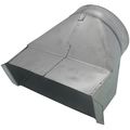 Product Image of 7" Galvanized Transition - Long Throat (3-1/4" x 10" Round)