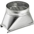 4" Galvanized Transition (3-1/4" x 10" Round)