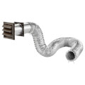 Product Image of 4" x 5 Ft. Flexible Laminated Transition Duct Louvered Vent Kit (White)