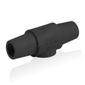 Product Image of 16 Series Taper Nose Double Female Connector, Cam-Type, Female-Female, 400A Max (Black)