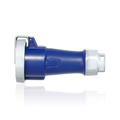 Product Image of 30A, 250V 3-Phase, 3P, 4W, LEV Series IEC 60309-1 & 60309-2 Pin & Sleeve Connector, IP66/IP67/IP68/IP69K, Watertight (Blue)