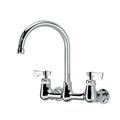 Product Image of Royal Series 8" Center Wall Mount Kitchen Faucet w/ 6" Wide Gooseneck Spout
