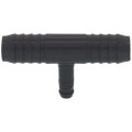 Product Image of 1" x 1" x 3/8" Spiral Barbed PVC Tee (Insert x Insert x Spiral Barb)