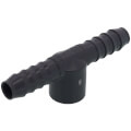 1/2" Barbed PVC Tee (Insert x Insert x FIPT)