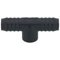 Product Image of 1" x 1" x 3/4" PVC Barbed Insert Reducing Tee (Insert x Insert x FIPT)