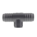 Product Image of 1-1/4" x 1-1/4" x 3/4" PVC Barbed Insert Reducing Tee (Insert x Insert x FIPT)