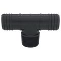 Product Image of 1-1/4" Barbed PVC Tee (Insert x Insert x MIPT)