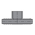 Product Image of 3/4" x 3/4" x 1" PVC Barbed Insert Reducing Tee (Insert x Insert x Socket)
