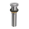 Product Image of Spring Loaded Push Button Bathroom Drain Assembly, Without Overflow, 140780 (Chrome)