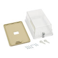 Product Image of Lockable Thermostat Guard w/ Lockset and 2 Keys (Clear)