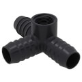 Product Image of 1" x 1/2" PVC Barbed Insert Reducing Side Outlet Tee (Insert x FIPT)