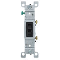 Product Image of Single-Pole Framed Grounding Toggle Light Switch - Brown (120V)