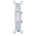 Product Image of Single-Pole, Framed Non-Grounding Toggle Light Switch - White (120V)