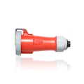 Product Image of 20A, 480V 2P, 3W, LEV Series IEC 60309-1 & 60309-2 Pin & Sleeve Connector w/ Screwless Clamp Assembly, IP66/67/68/IP69K, Watertight, RED