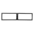 30" x 8" (1) or 14" x 8" (2) Standard Return Air Grill Wall Frame, for Unfiltered Air Flow