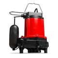 Product Image of RL-50SC 1/2 HP, 115V, 4000 GPH, Cast Iron Sump/Effluent Pump w/ Snap-Action Float Switch (Red)