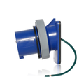 Product Image of 30A, 250V 3-Phase, 3P, 4W, LEV Series IEC 60309-1 & 60309-2 Pin & Sleeve Inlet, IP66/IP67/IP68/IP69K, Watertight (Blue)