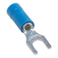 Product Image of Vinyl Insulated Fork Terminal, 18-14 AWG, Bolt 1/4" (Copper)