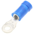 Product Image of Vinyl Insulated Closed Ring Terminal, 18-14 AWG, Bolt #4 (Copper)