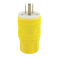 Product Image of Industrial Grade Straight-Blade Water-Tight Plug, 15A, NEMA 5-15P - Yellow (2P, 125V)