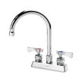 Product Image of Royal Series 4" Center Deck Mount Kitchen Faucet w/ 6" Wide Gooseneck Spout