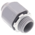 Product Image of 1/2" PVC Liquid Tight Straight Connector (Gray)